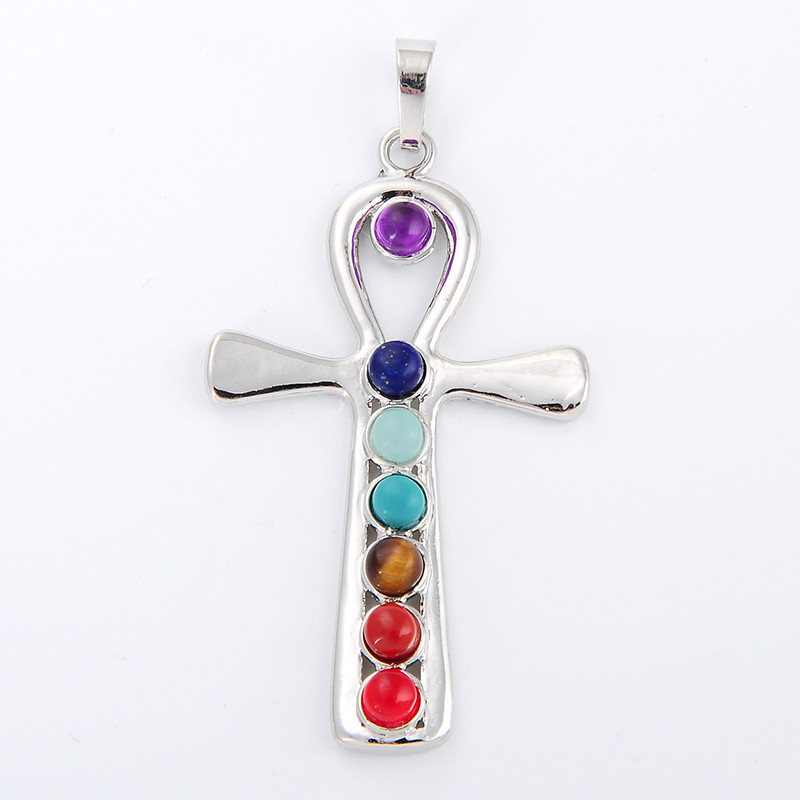 Yoga Health & Fitness Centre - 7 Chakra collana con ciondolo in