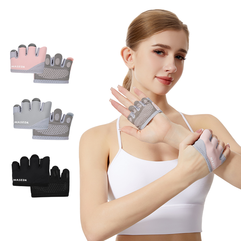 Fitness Yoga Pilates - Coppia di Guanti Fitness Senza Dita: