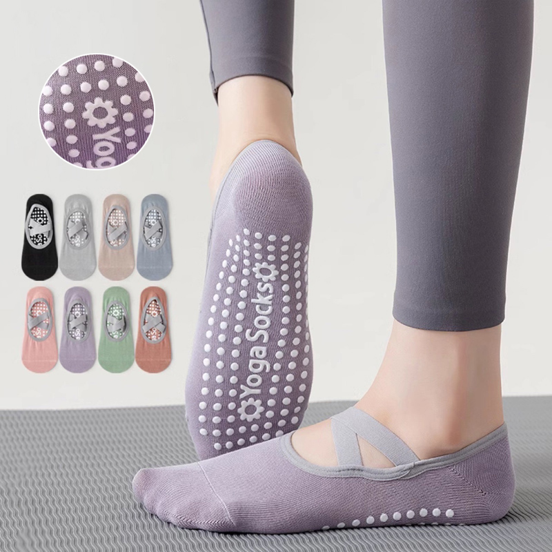 Fitness Yoga Pilates - Calzini da yoga con fondo in