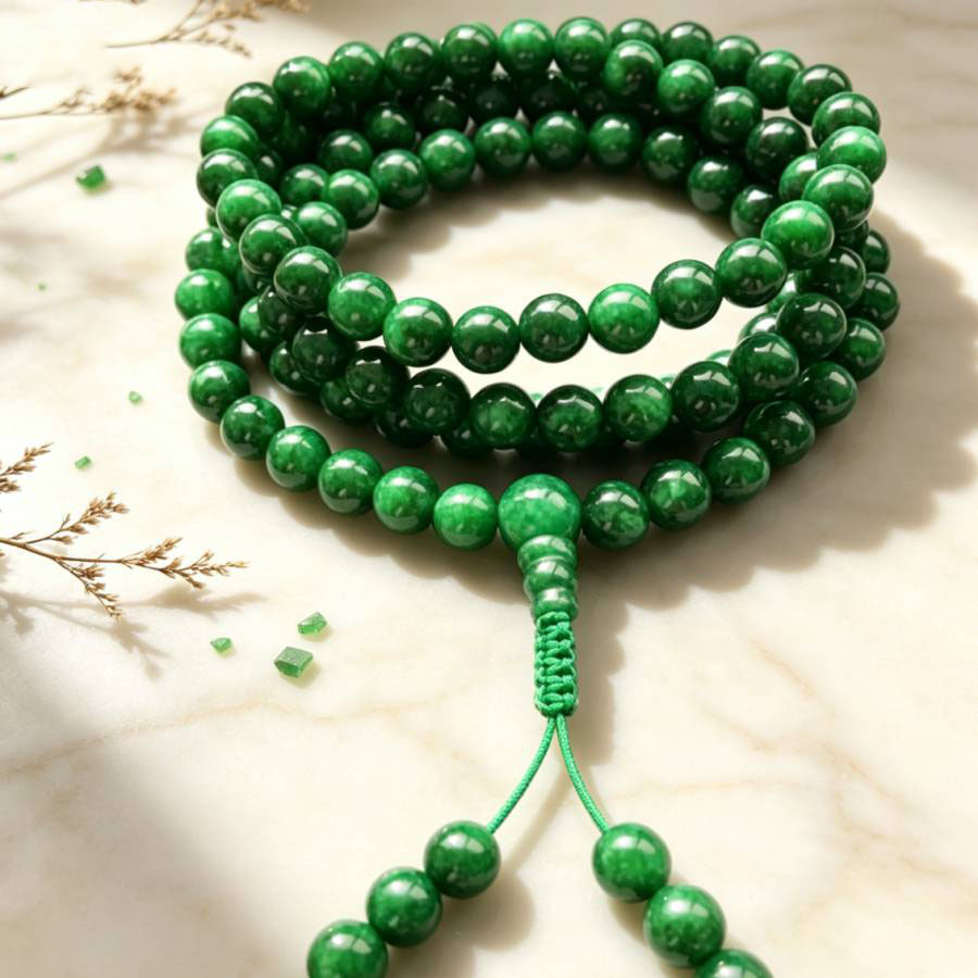 Yoga Health & Fitness Centre - 6mm 108 naturale verde giada perline