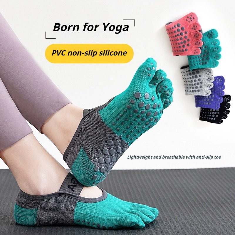 Fitness Yoga Pilates - Calzini professionali antiscivolo a cinque dita