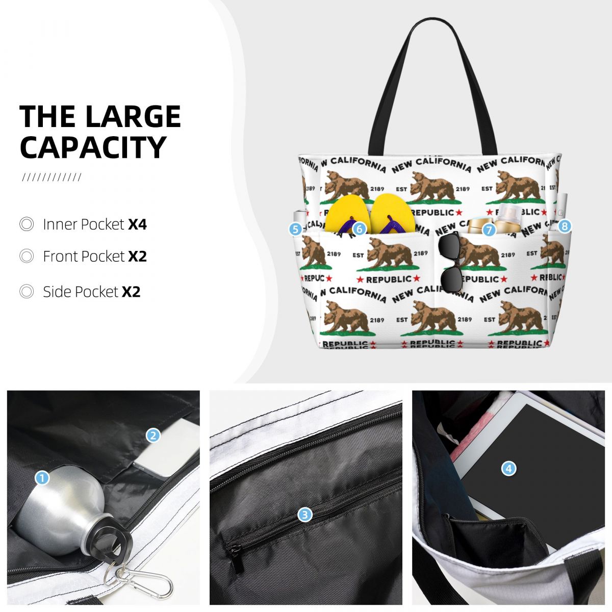 Nuova borsa tote California Re - Yoga Fitness California recensione e prezzo