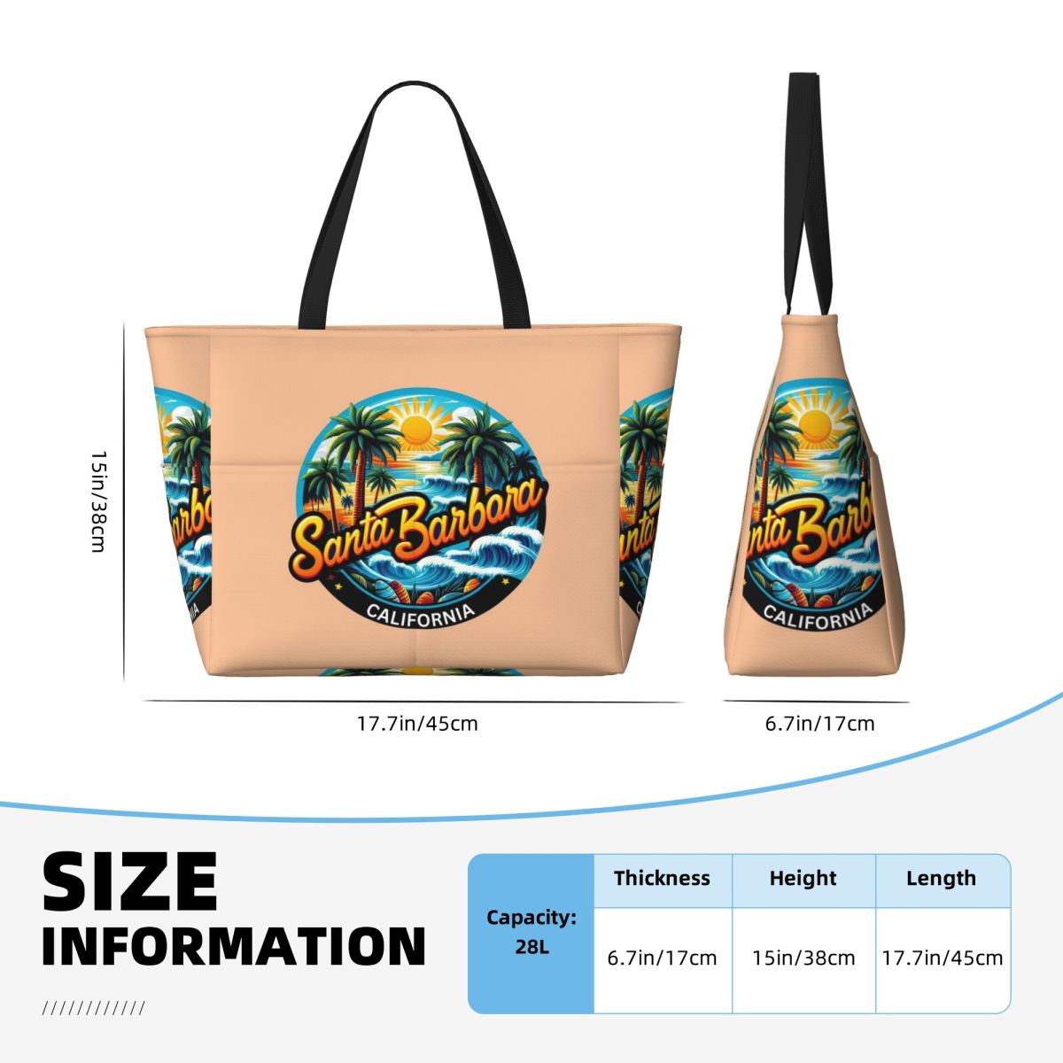 Borsa da Spiaggia Santa Barbar - Yoga Fitness California recensione e prezzo